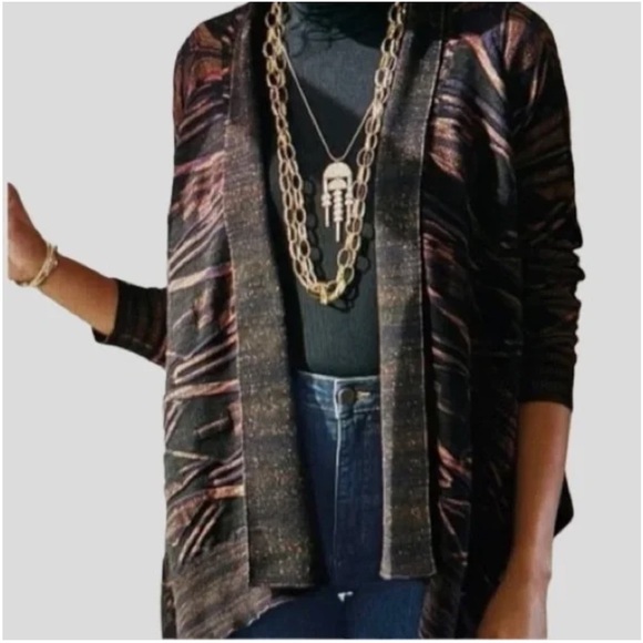 Soft Surroundings Open Waterfall Cardigan Size Medium - Picture 2 of 7